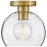 4_Rumi 9" Wide Lacquered Brass Ceiling Light more views
