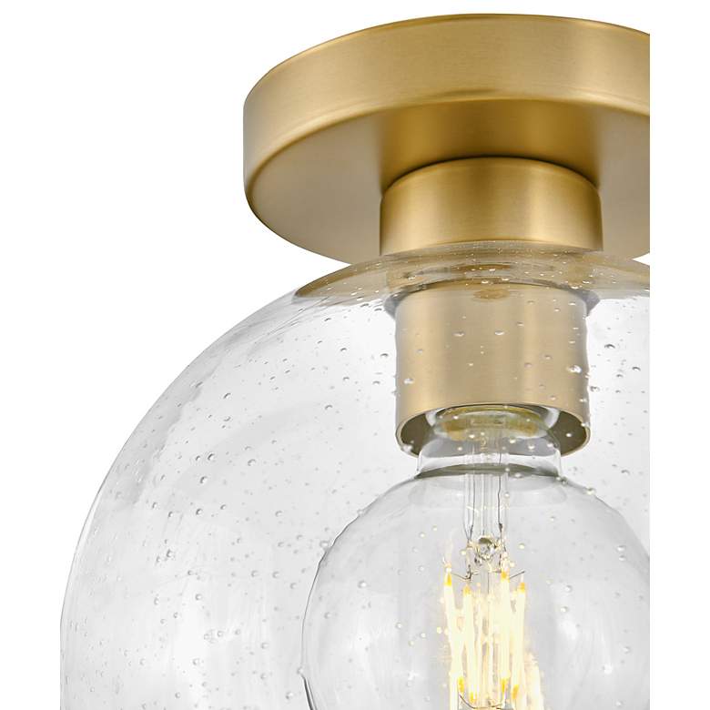 Image 6 Rumi 9" Wide Lacquered Brass Ceiling Light more views