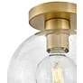 6_Rumi 9" Wide Lacquered Brass Ceiling Light more views