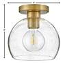 7_Rumi 9" Wide Lacquered Brass Ceiling Light more views