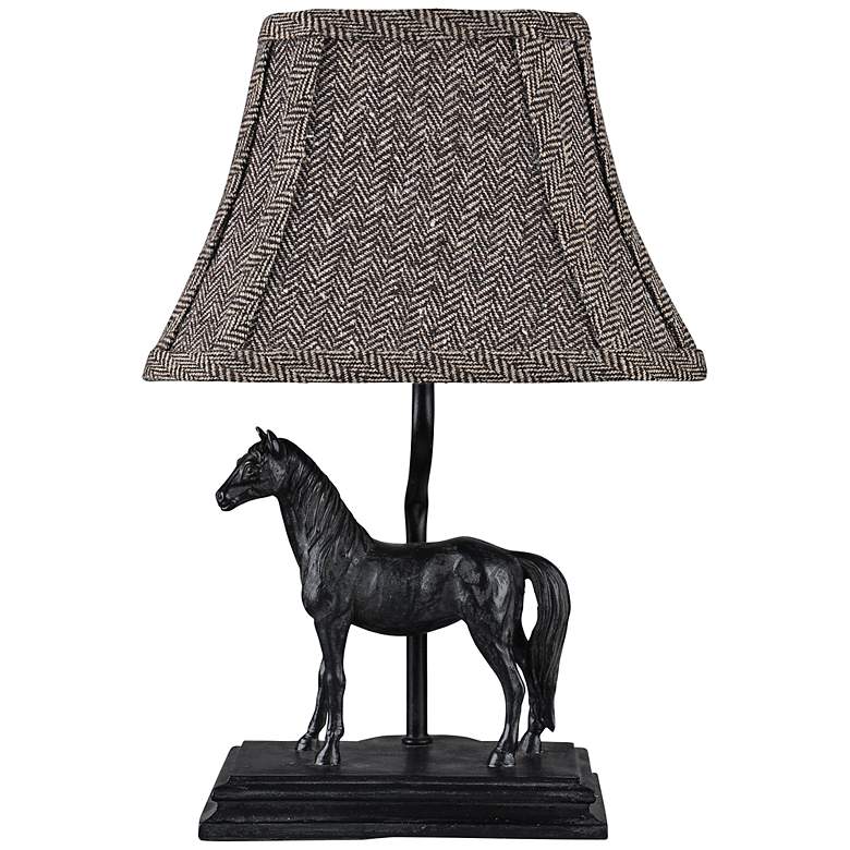 Image 1 Run For The Roses 14" High Race Horse Accent Lamp