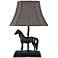 Run For The Roses 14" High Race Horse Accent Lamp