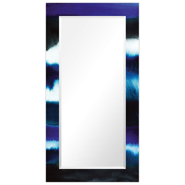 Image 1 Run Off IIRectangular Beveled Mirror on Printed Tempered Art Glass