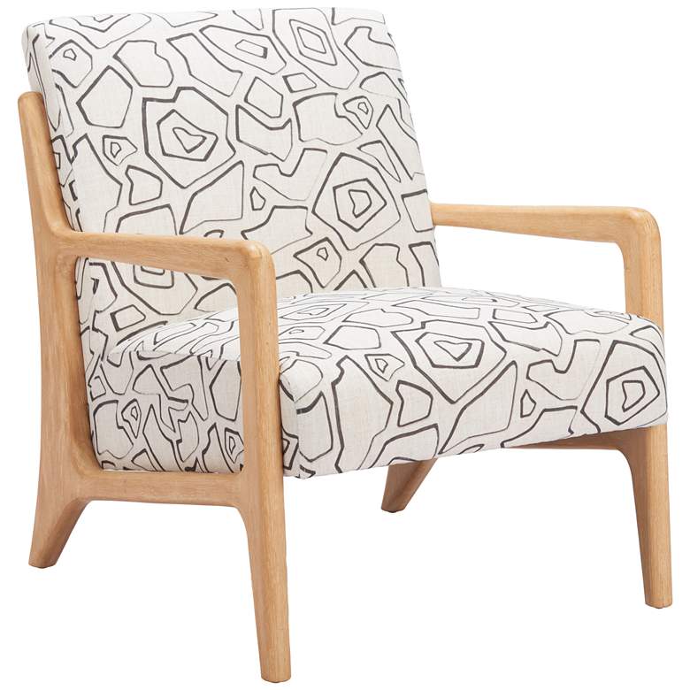 Image 1 Runa Accent Chair Beige & Natural