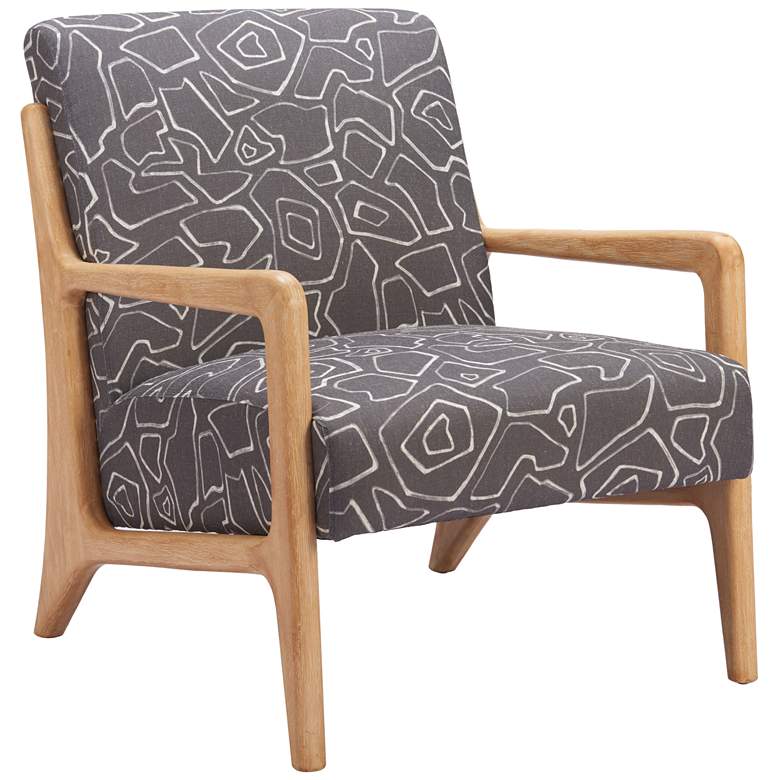 Image 1 Runa Accent Chair Gray & Natural
