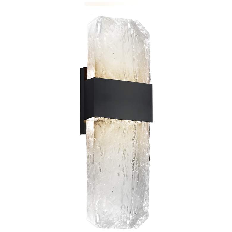 Image 1 Rune LED Outdoor Wall Sconce - Medium Black