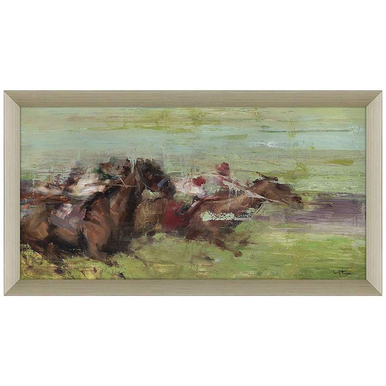 Image 1 Running 42"W x 23"H Contemporary Framed Art