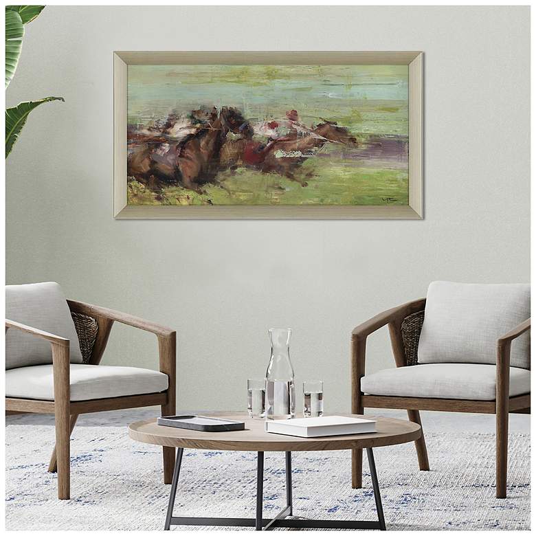Image 4 Running 42"W x 23"H Contemporary Framed Art more views