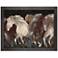 Running Wild II 45" Wide Rectangular Giclee Framed Wall Art