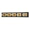 Runyan 28 3/4"W Soft Black Patina Brass 5-Light Bath Light
