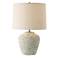Rupture 19" Ivory and Gray Ceramic Table Lamp