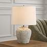 2_Rupture 19" Ivory and Gray Ceramic Table Lamp