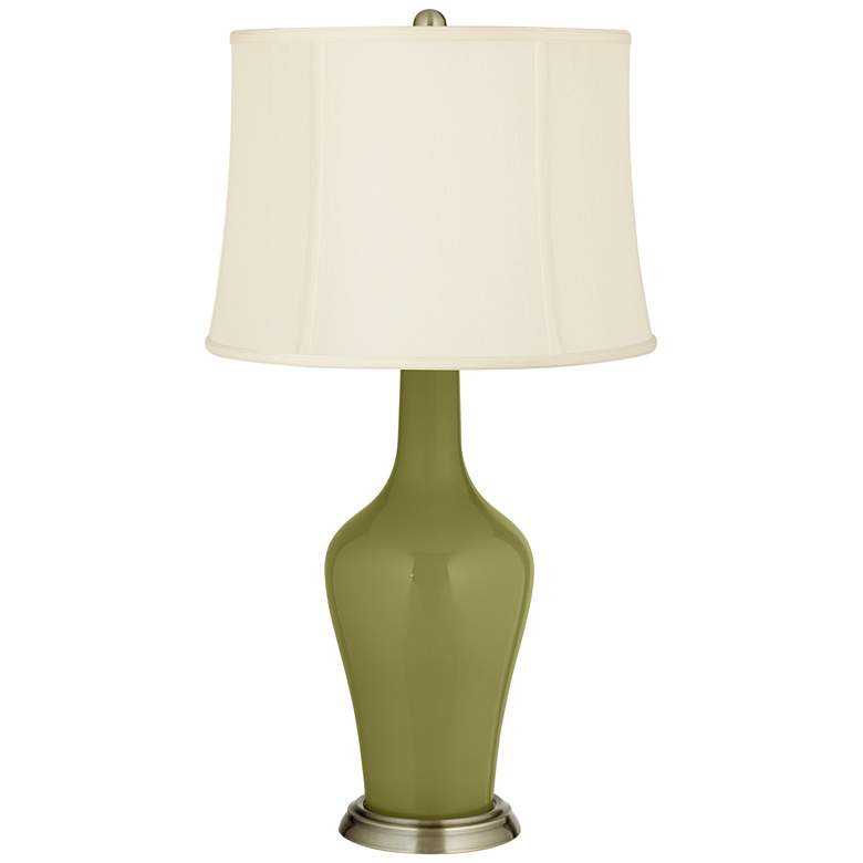 Image 2 Rural Green Anya Table Lamp with Dimmer