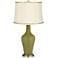 Rural Green Anya Table Lamp with President's Braid Trim