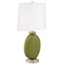 Rural Green Carrie Table Lamp Set of 2 with Dimmers