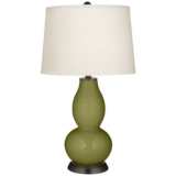 Rural Green Double Gourd Table Lamp
