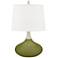 Rural Green Felix Modern Table Lamp with Table Top Dimmer