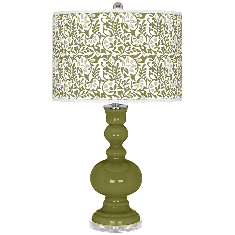Image 1 Rural Green Gardenia Apothecary Table Lamp