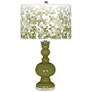 Rural Green Mosaic Giclee Apothecary Table Lamp
