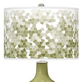 Image2 of Rural Green Mosaic Giclee Ovo Table Lamp more views