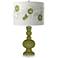 Rural Green Rose Bouquet Apothecary Table Lamp