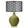 Rural Green Toby Table Lamp With Black Metal Shade
