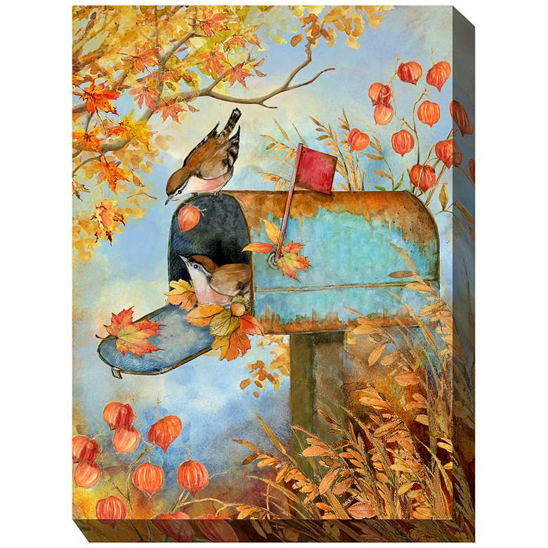 Image 2 Rural Route Mail 40"H Rectangular Outdoor Canvas Wall Art