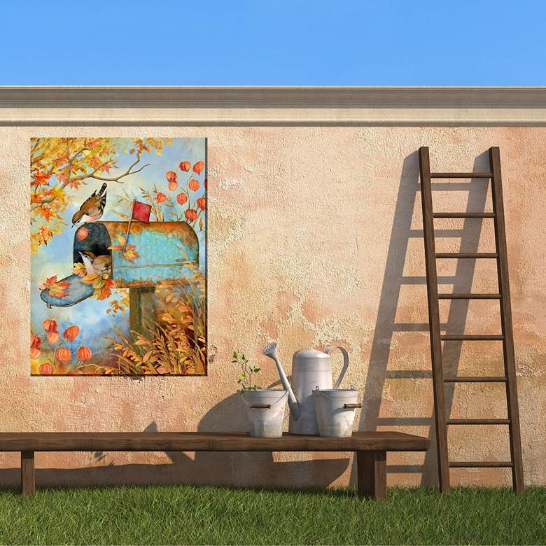 Image 3 Rural Route Mail 40"H Rectangular Outdoor Canvas Wall Art more views