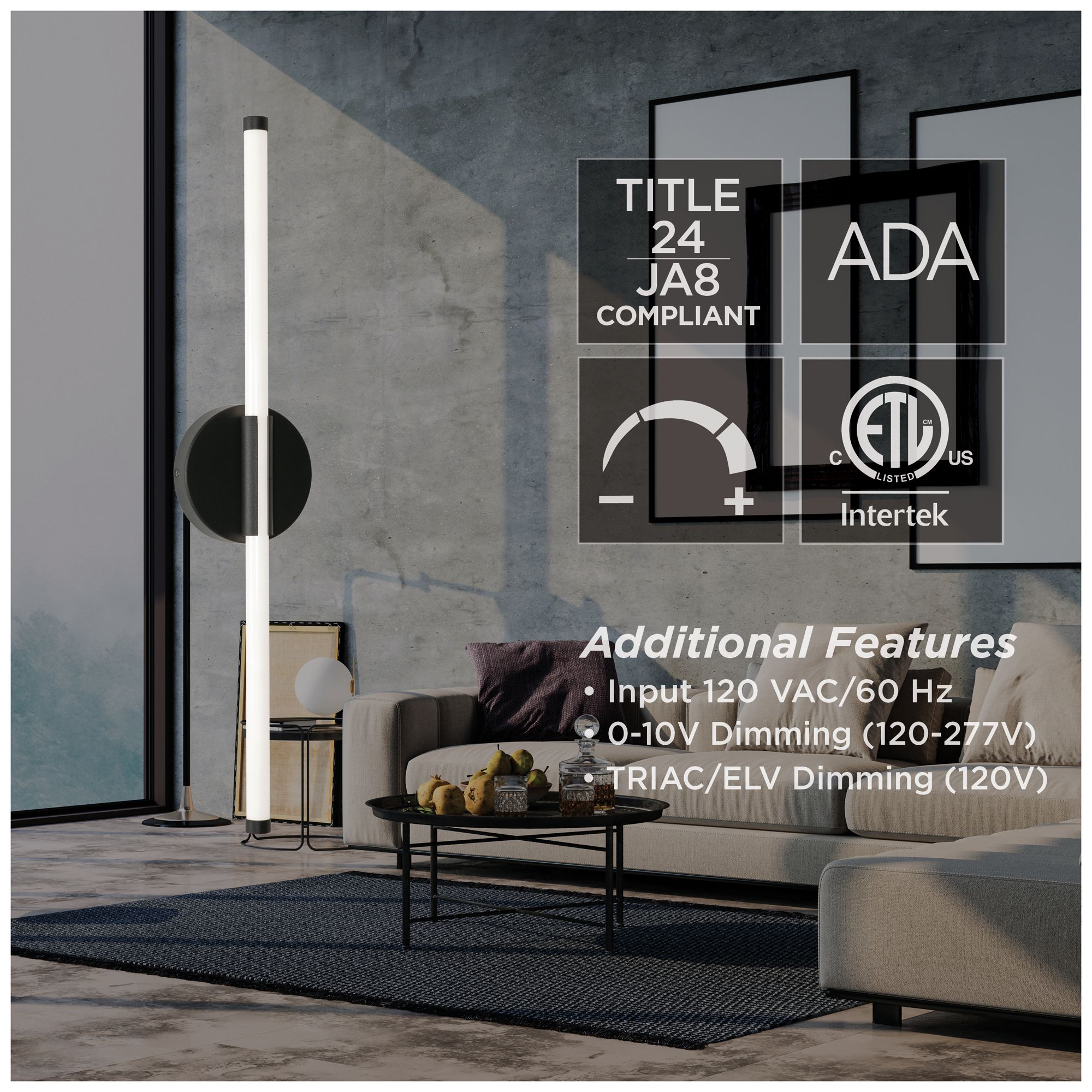 Image 3 Rusnak 24" LED Wall Sconce - Satin Brass more views