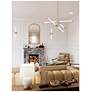 5_Rusnak 30" Wide Satin Brass LED Tubular Pendant Light more views