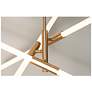 7_Rusnak 30" Wide Satin Brass LED Tubular Pendant Light more views