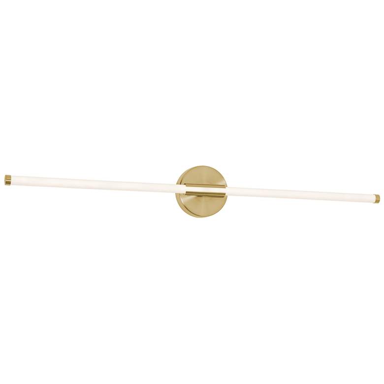 Image 1 Rusnak 36" Wide Satin Brass LED Vanity Bath Light