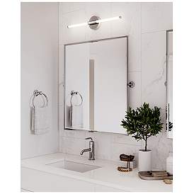 Image5 of Rusnak 48" Wide Polish Chrome LED Vanity Bath Light more views