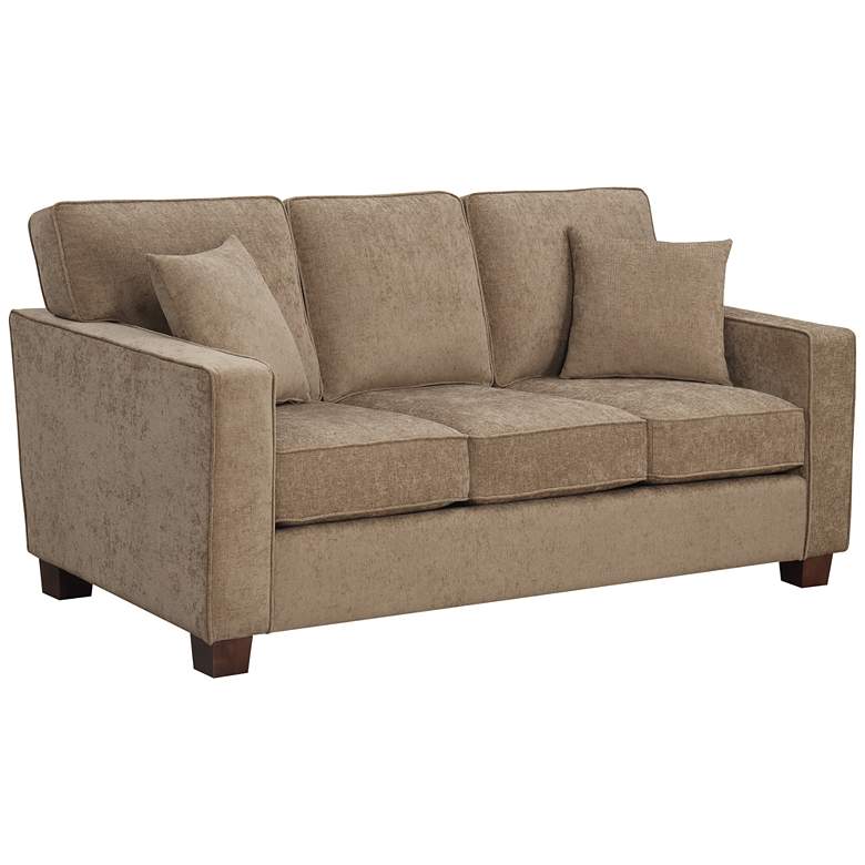 Image 2 Russell 70 3/4 inch Wide Earth 3-Seater Sofa with 2 Pillows