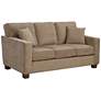 Russell 70 3/4" Wide Earth 3-Seater Sofa with 2 Pillows