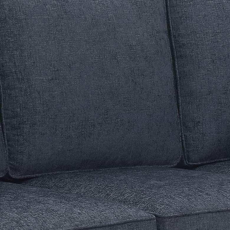 Image 3 Russell 70 3/4" Wide Navy 3-Seater Sofa with 2 Pillows more views