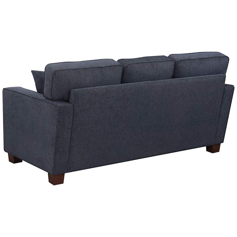 Image 6 Russell 70 3/4" Wide Navy 3-Seater Sofa with 2 Pillows more views