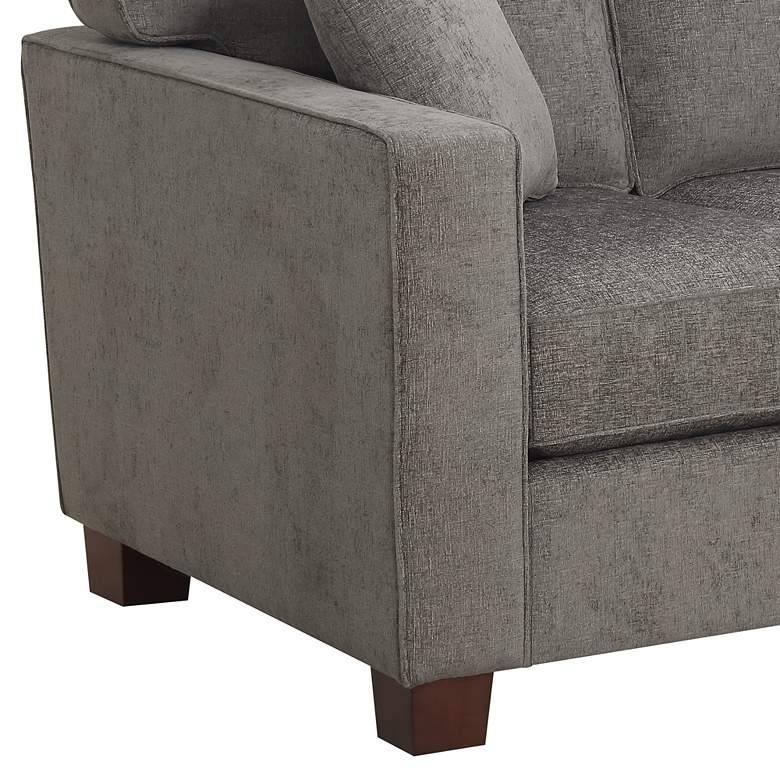 Image 4 Russell 70 3/4" Wide Taupe 3-Seater Sofa with 2 Pillows more views