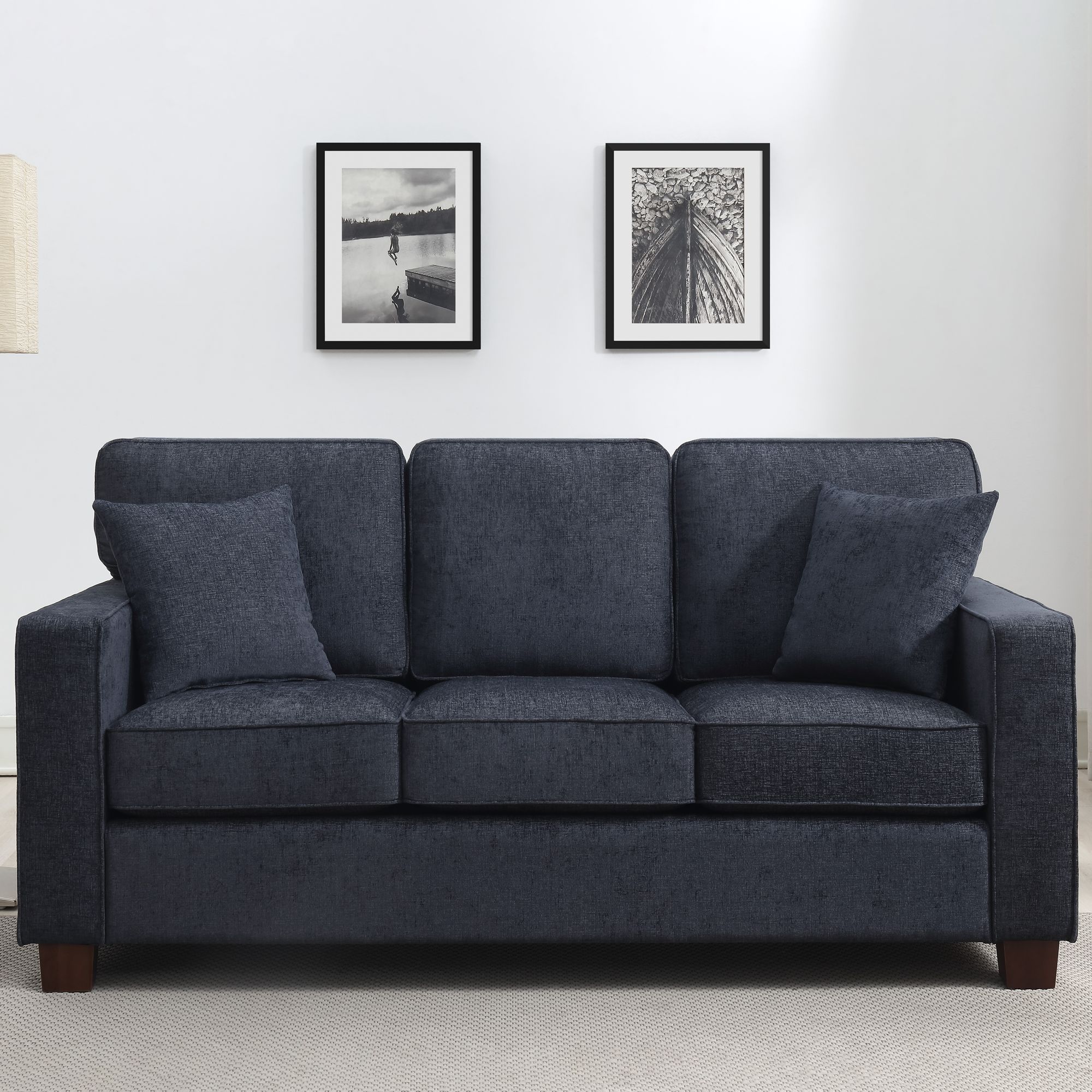 Navy 3 seater online sofa