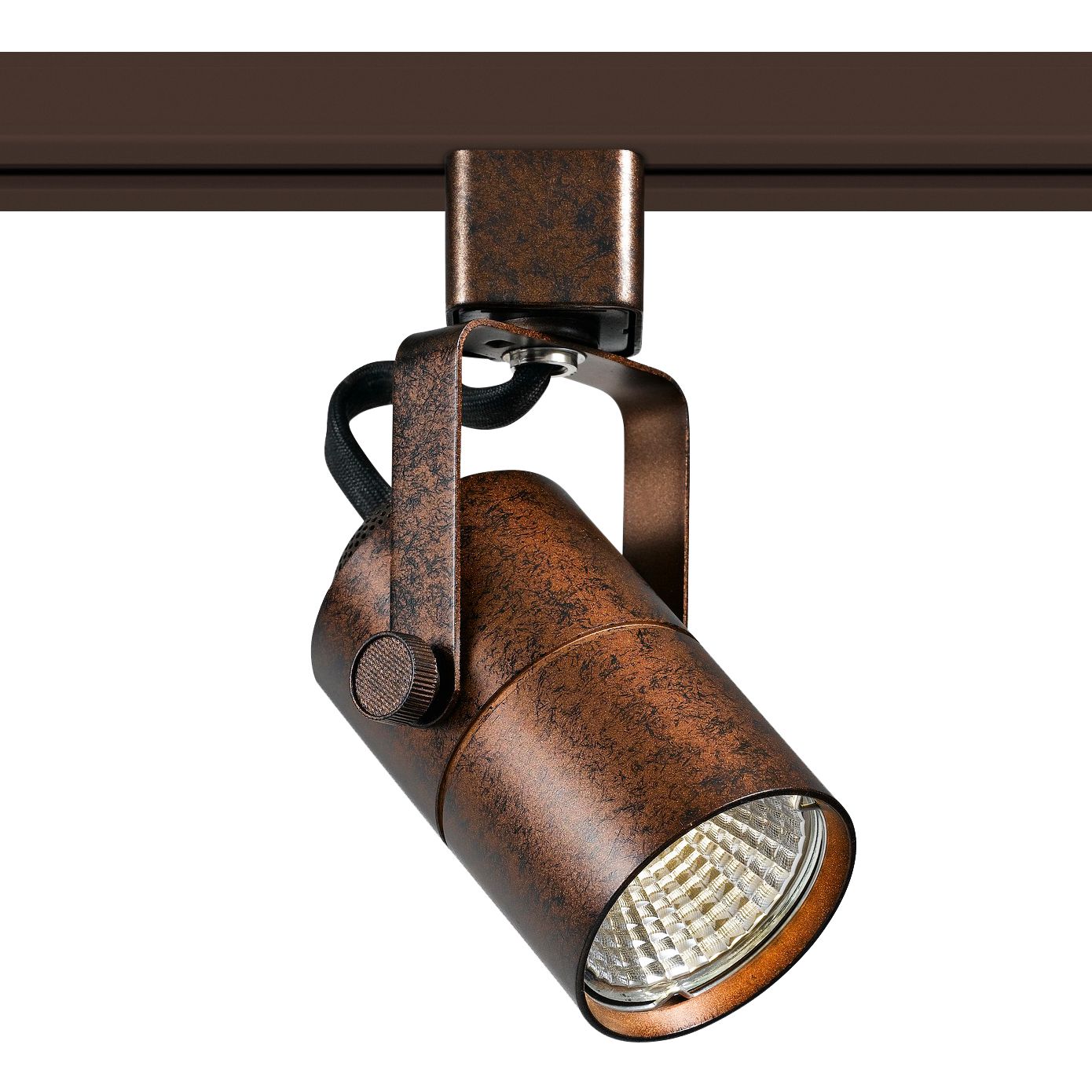 brown track lights