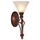 Rustic 15" High Burnished Bronze Wall Sconce