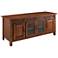 Rustic Autumn 60" Wide TV Media Console with Slate Tiles