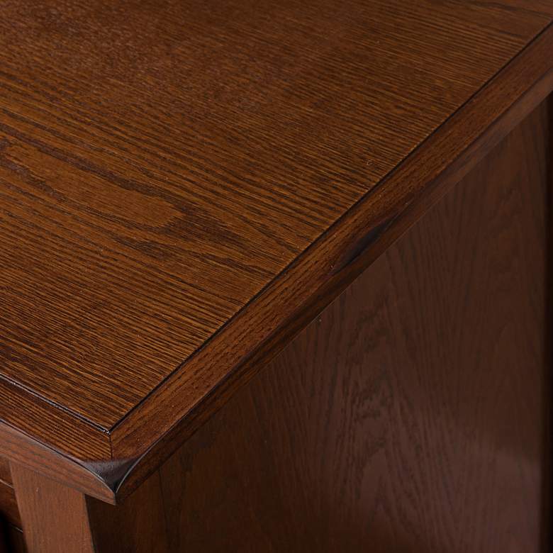 Image 6 Rustic Autumn 60" Wide TV Media Console with Slate Tiles more views