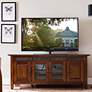 Rustic Autumn 60" Wide TV Media Console with Slate Tiles