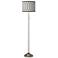 Rustic Chic Brushed Nickel Pull Chain Floor Lamp