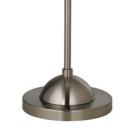 Image4 of Rustic Chic Brushed Nickel Pull Chain Floor Lamp more views