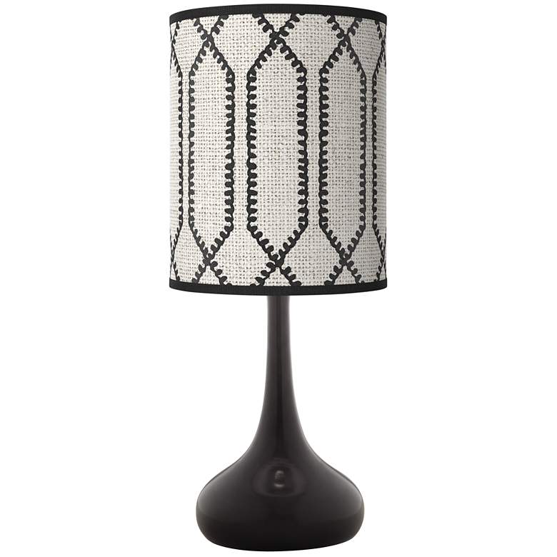 Image 1 Rustic Chic Giclee Black Droplet Table Lamp