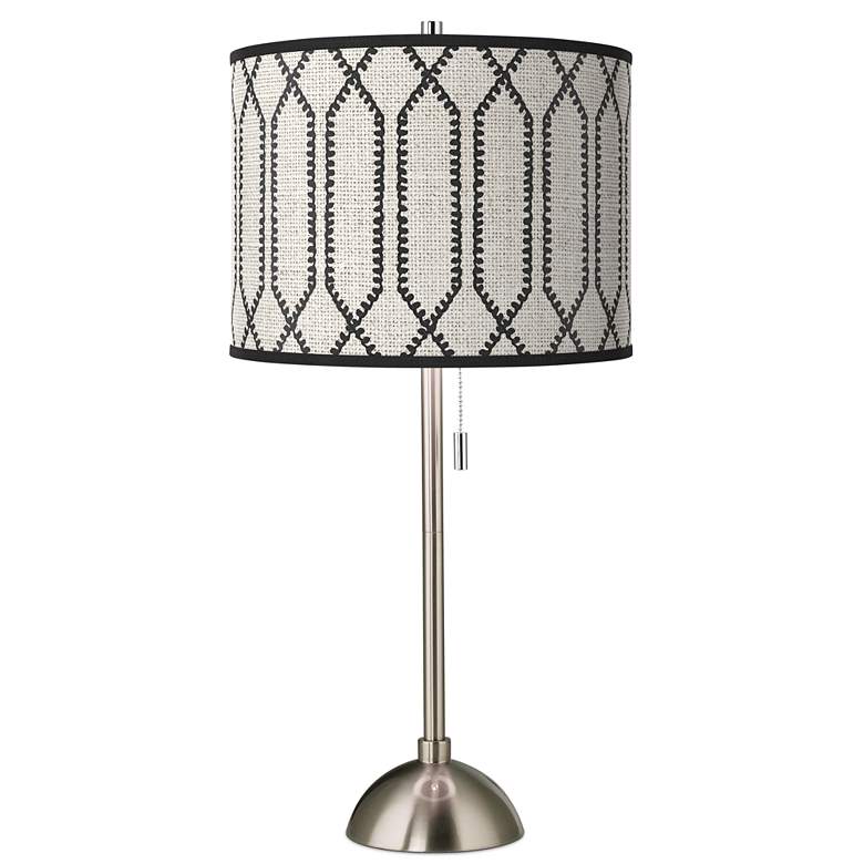 Image 1 Rustic Chic Giclee Brushed Nickel Table Lamp