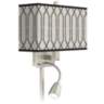 Rustic Chic Giclee Glow LED Reading Light Plug-In Sconce