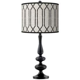 Image1 of Rustic Chic Giclee Paley Black Table Lamp